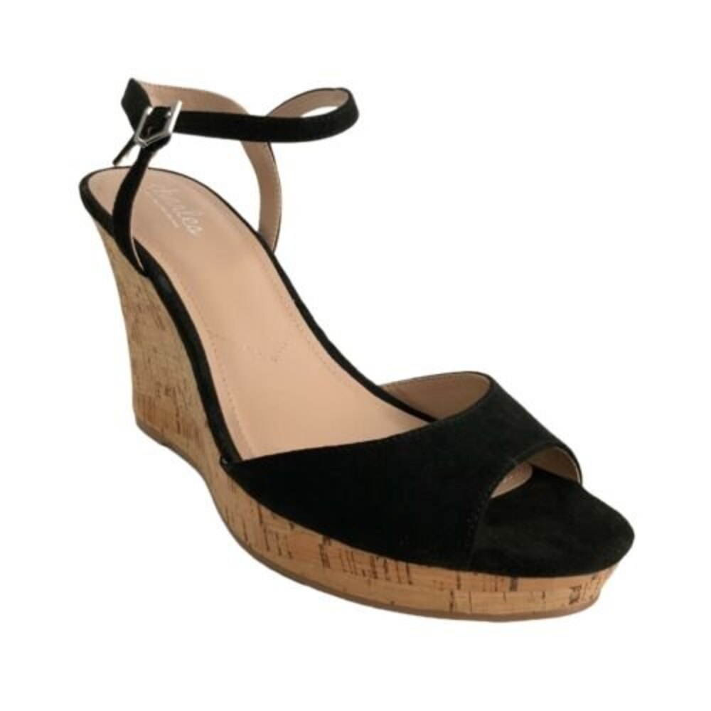 Charles by Charles David Lambert Micro-suede Cork Wedge Sandals 11
